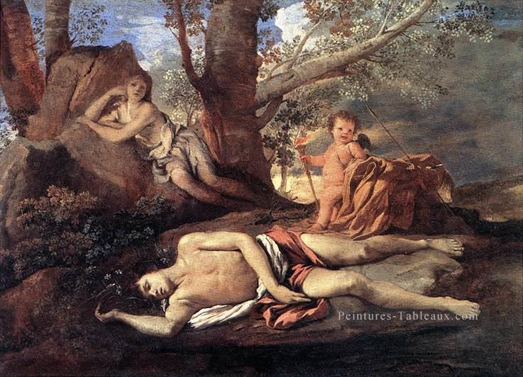 Echo Narcisse classique peintre Nicolas Poussin Peintures à l'huile